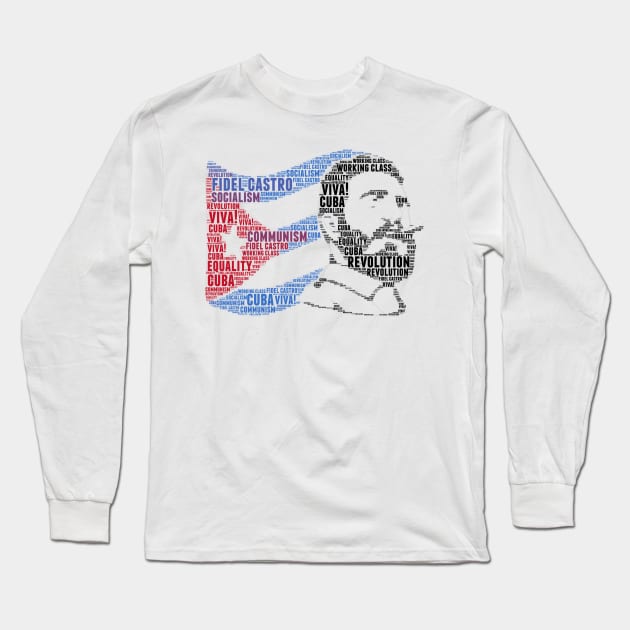 Fidel Castro Long Sleeve T-Shirt by bumblethebee